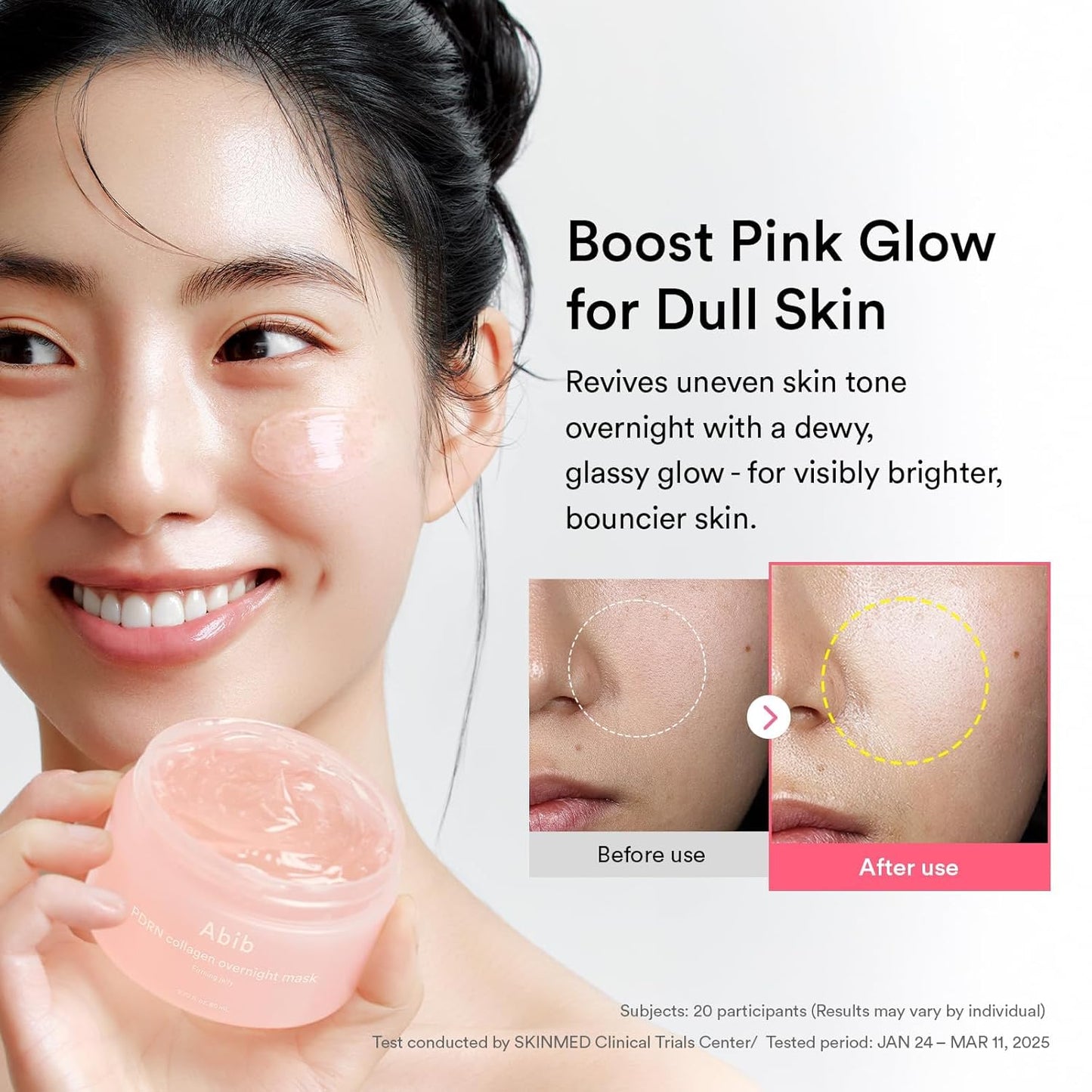 PDRN Collagen Overnight Face Mask Firming Jelly 2.7 Fl Oz | Korean Sleeping Mask for Rejuvenation | Elasticity Boost & Plumping