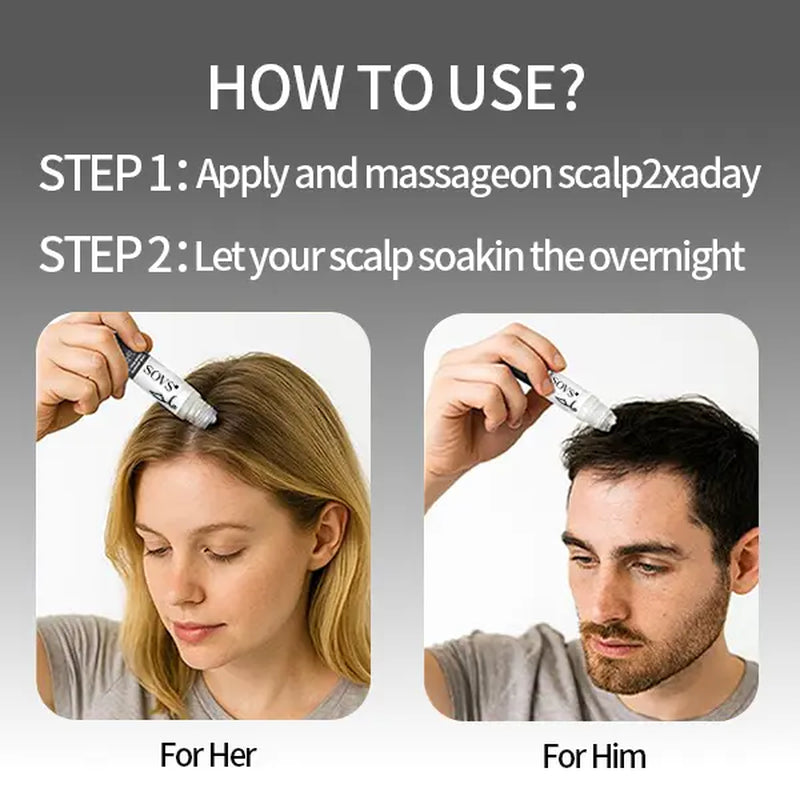 Rosemary Hair Growth Serum Roll on 25 Ml – 3% Rosemary, 3% Redensy, 2% Anagain , Scalp Serum, Boosts Oxygen Flow, Reduces Hair Fall